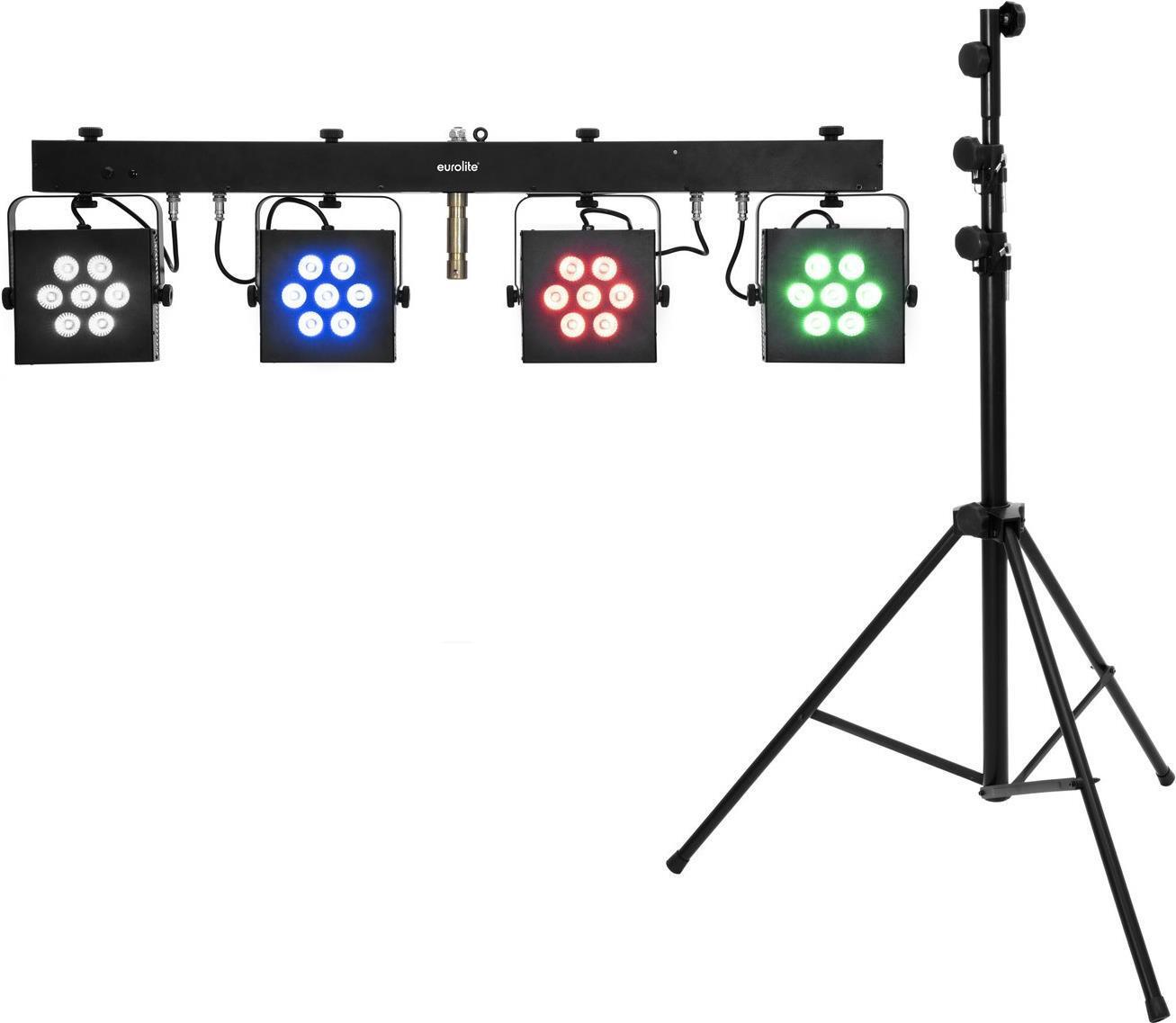 EUROLITE Set LED KLS-3002 + STV-60-WOT EU Stahlstativ schwarz (20000735)