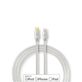 NDS 2 METRI Lightning Cavo  USB 2.0  USB-C Maschio  Connettore Apple Lightning a
