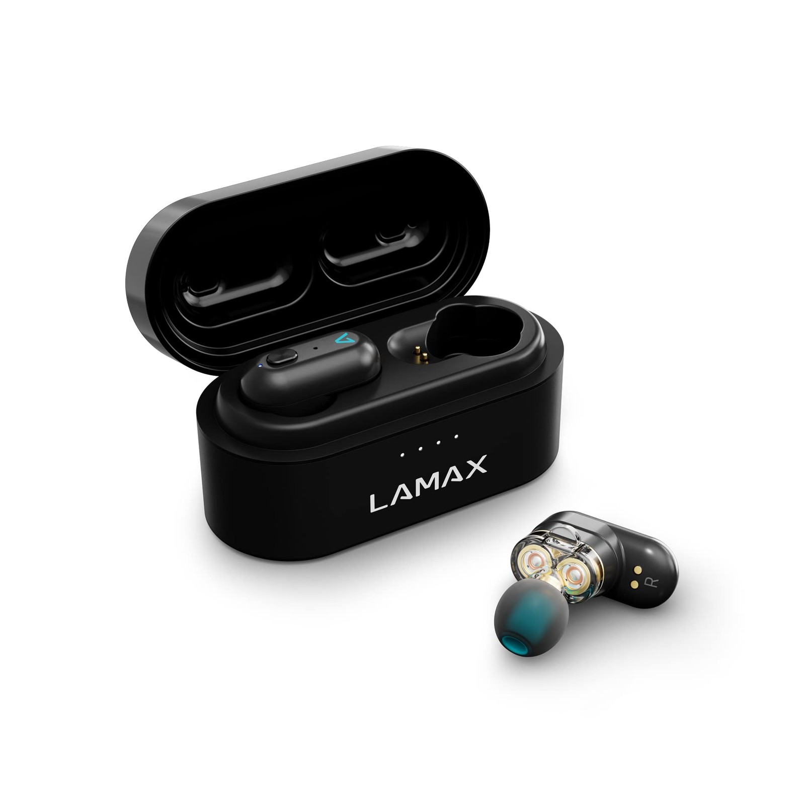 Lamax Duals1 Bluetooth Headphones 5.0 USB-C, In-Ear Headphones with Dual Driver,