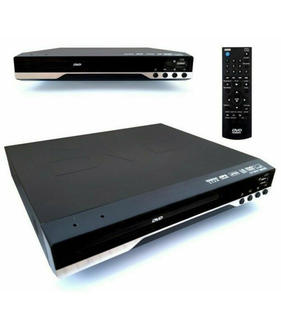 LETTORE DVD HDMI USB DISPLAY DVD-R CD MP3 MP4 TELECOMANDO MULTILINGUA DV3800