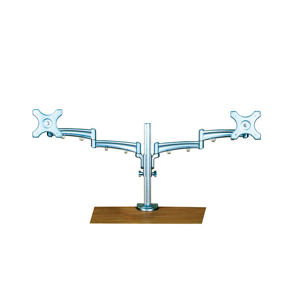 Value 17.99.1134 supporto da tavolo per Tv a schermo piatto Argento