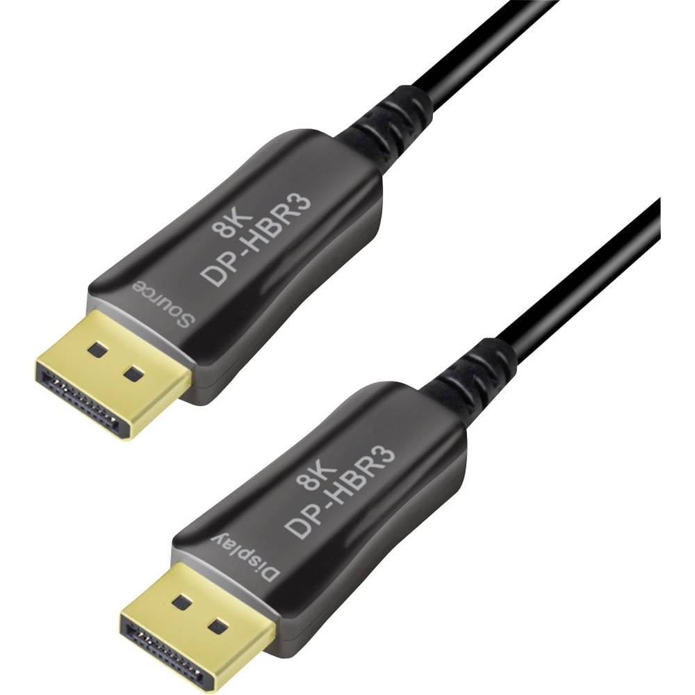 LogiLink DisplayPort AV Cavo [1x DisplayPort - 1x DisplayPort] 50 m Nero