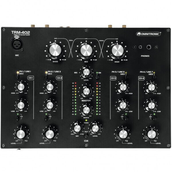 OMNITRONIC TRM 402 MIXER 4 CANALI NUOVO GARANZIA UFFICIALE