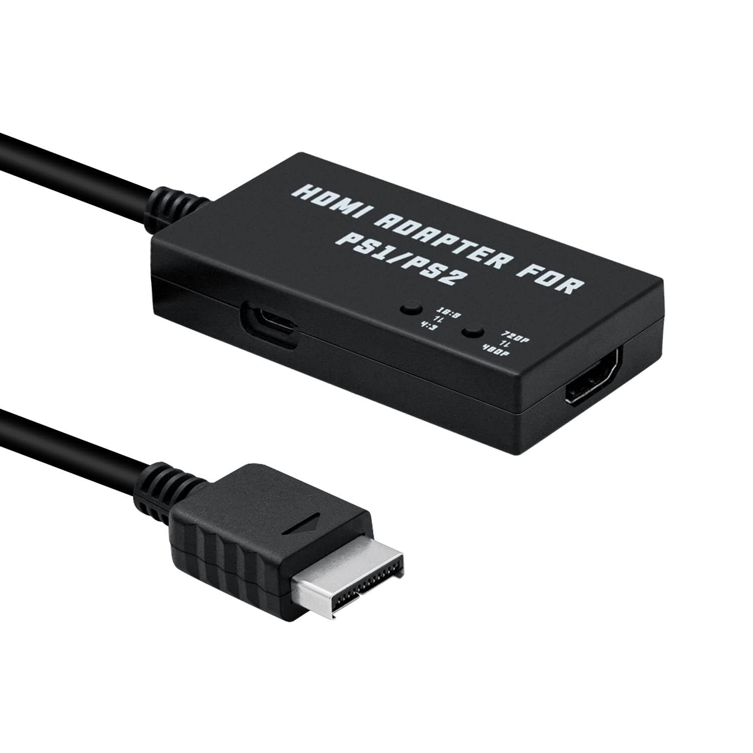 Mcbazel Adattatore HDMI per PS2/PS1, PS1/PS2 a HDMI Convertitore Supporta 4:3/16