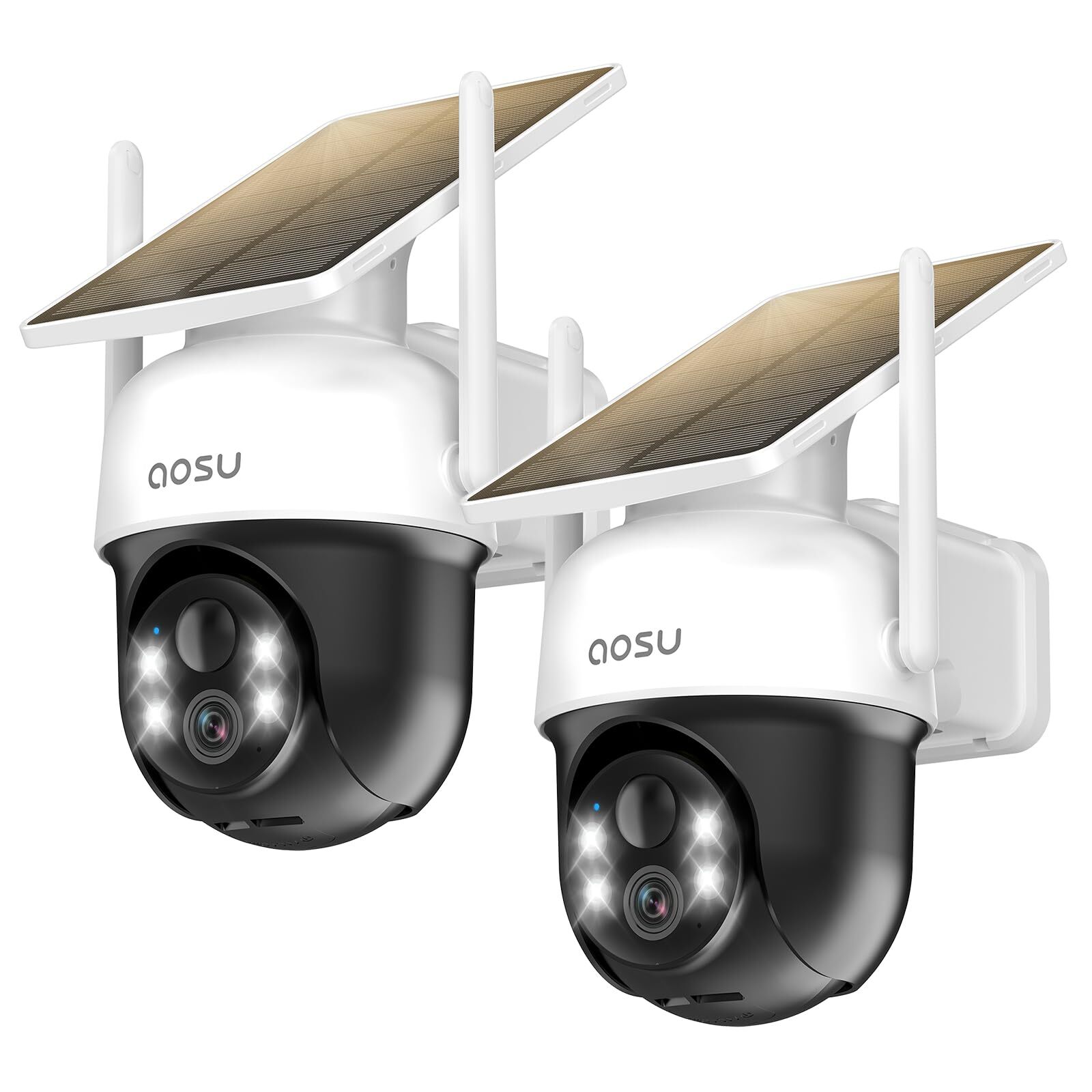 AOSU 2 Confezioni Telecamera Wi-fi Esterno Senza Fili Batteria Telecamera di Sic