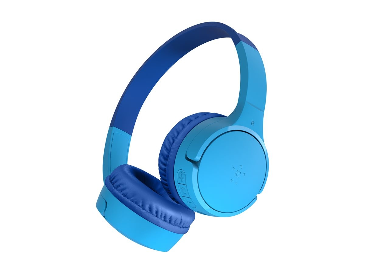 Belkin Soundform Mini Kids Headphones Blue Cuffie Bluetooth AUD002BTBLV3