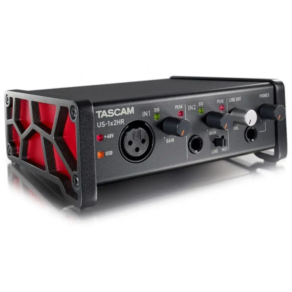 TASCAM US-1x2 HR interfaccia scheda audio professoinale 2 in/2 out midi usb NEW