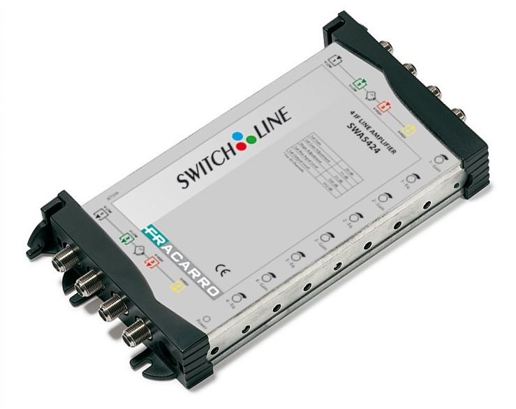 Amplificatore di Linea SAT Fracarro 271034 - 4 Uscite per Sistemi Satellitari