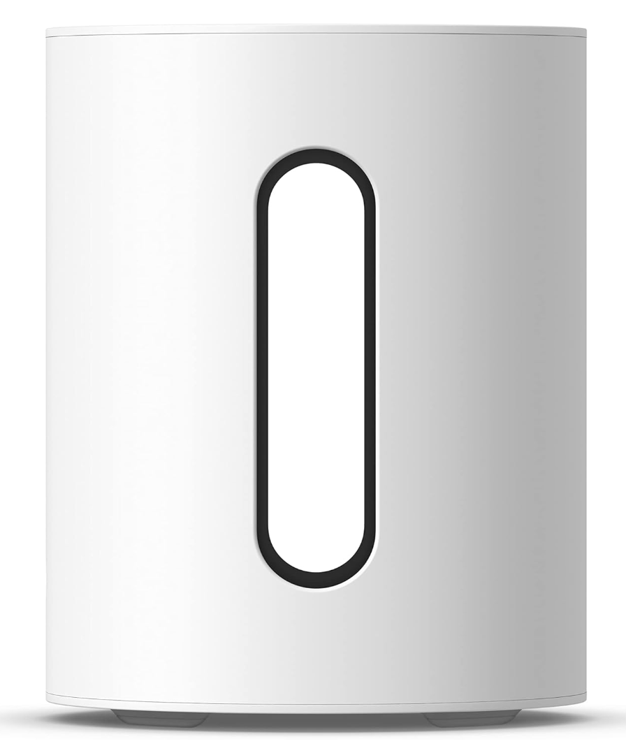 Sonos Sub Mini White Subwoofer Compatto, Bassi Intensi,Wi-Fi,Tecnologia Trueplay