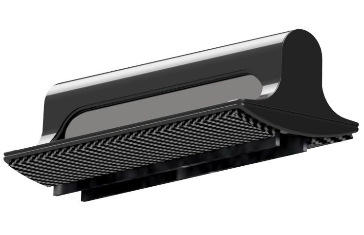 Flux Hi-Fi VINYL-BRUSH Spazzola Carbonio-Velluto per Pulizia Dischi in Vinile