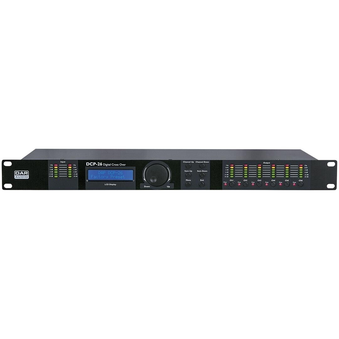 DAP DCP-26 MKII Crossover Digitale 2-In, 6-Uscite