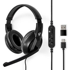 NDS Cuffie per PC  Archetto  Stereo  USB Type-A / USB Type-C   Fold-Away Microfo