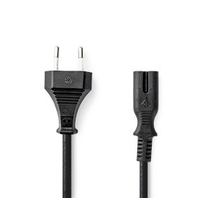 NDS 2 METRI Cavo di alimentazione  Euro Maschio  IEC-320-C7  Dritta  Dritta  Pla