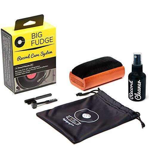 Big Fudge Kit Pulizia Vinili 4 in 1 - Include Spazzola Vinili Delicata, (R6u)