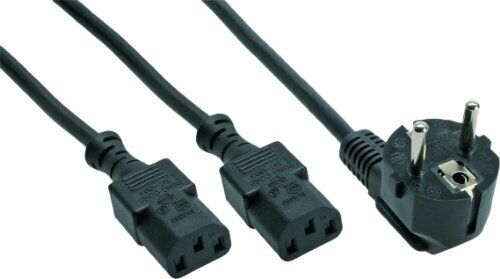 InLine 12231 Cavo Alimentazione Elettrica, Nero (C3E)