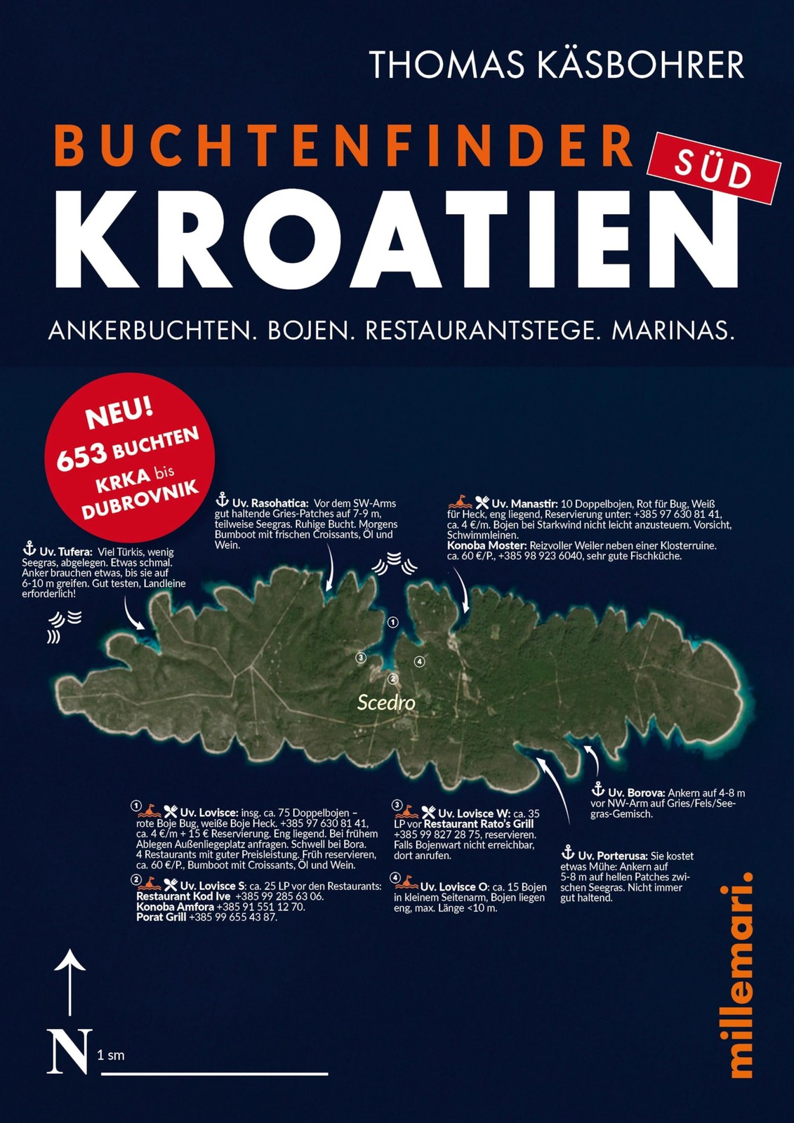 Kasbohrer, T Buchtenfinder Kroatien Sud - Ausgabe 2025 - (German Impo Book NUOVO