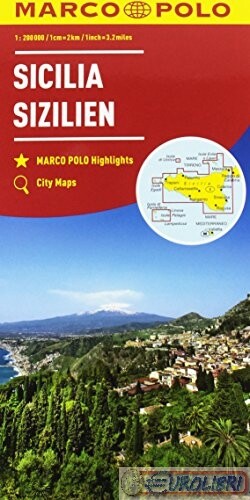 9788859239130 MARCO POLO SICILIA CARTINA 1:200000 EDT