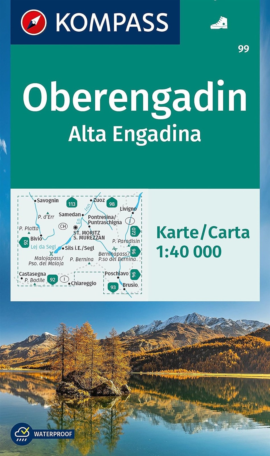 Carta Escursionistica Nr 99 Alta Engadina - AA.VV.
