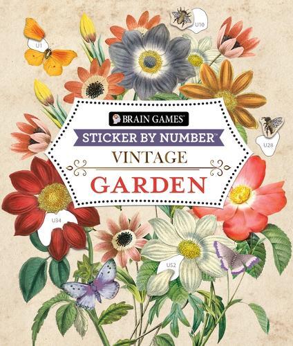 Brain Games - Sticker by Number - Vintage: Garden (28 Images to Stic (Tascabile)