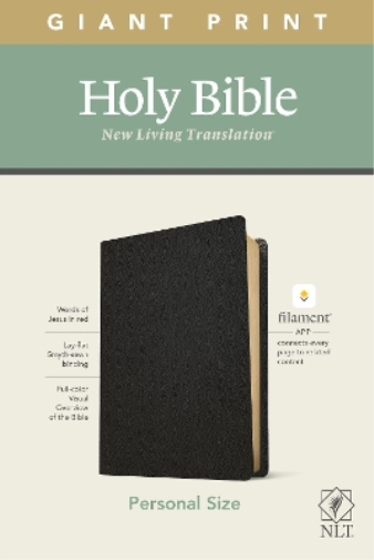 Tyndale NLT Personal Size Giant Print Bible, Filament Edi (Rilegato in ecopelle)