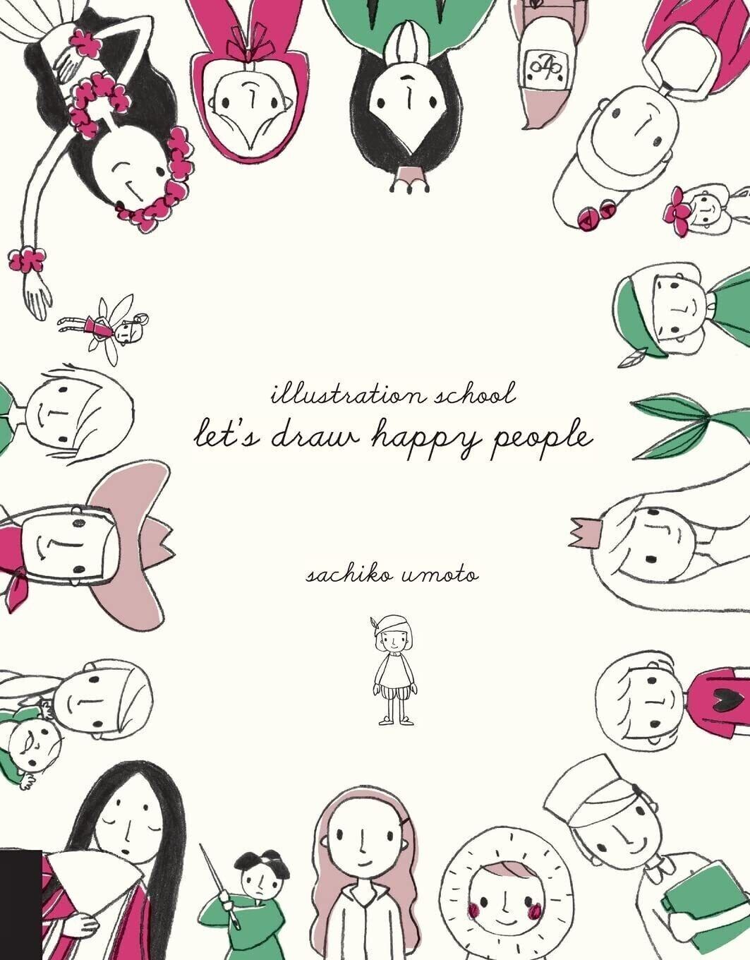 Illustration school, happy people. Sachiko Umoto
