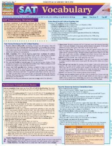BarCharts Inc. BarCharts, Inc. Sat Vocabulary (Mixed Media Product)