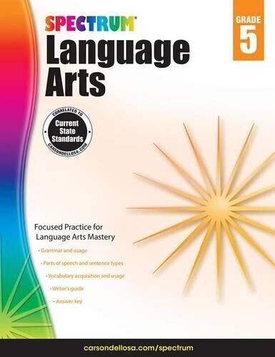 Spectrum Spectrum Language Arts, Grade 5 (Tascabile)