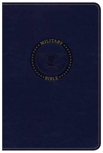 CSB Bibles by Hol CSB Military Bible, Navy Blue LeatherTo (Rilegato in ecopelle)