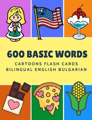 Kinder Language 600 Basic Words Cartoons Flash Cards Bilingual Engli (Tascabile)