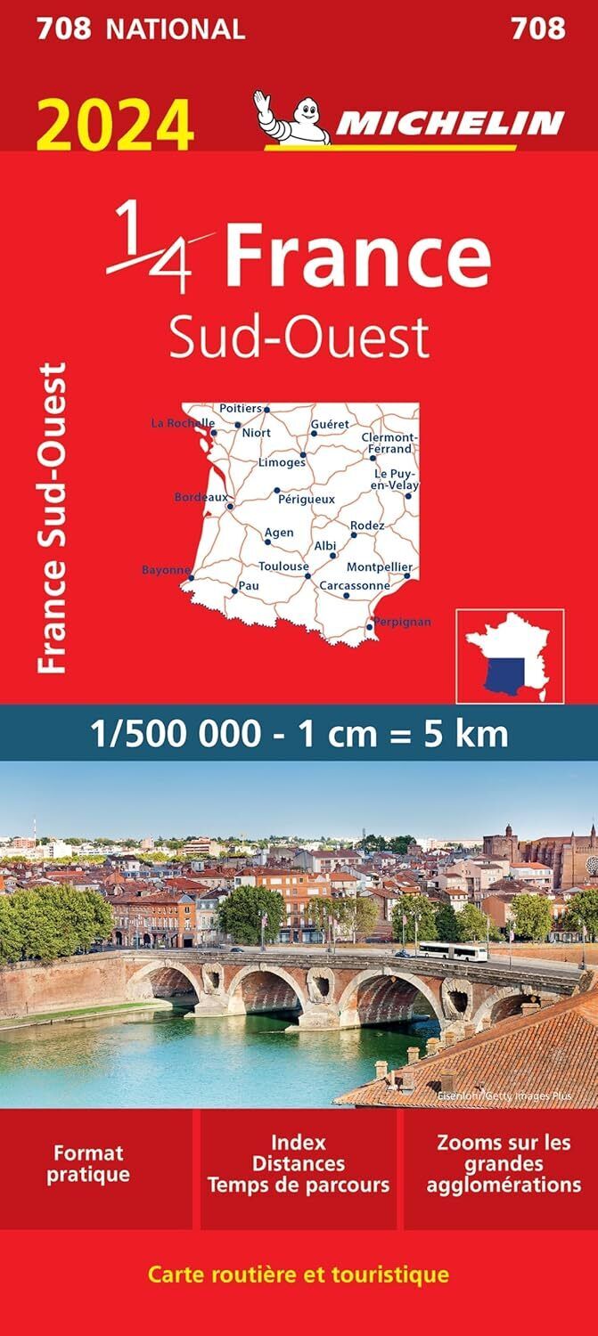 France Sud-Ouest 1:500.000: Map [Map] Michelin