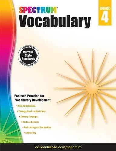 Spectrum Spectrum Vocabulary, Grade 4 (Tascabile)