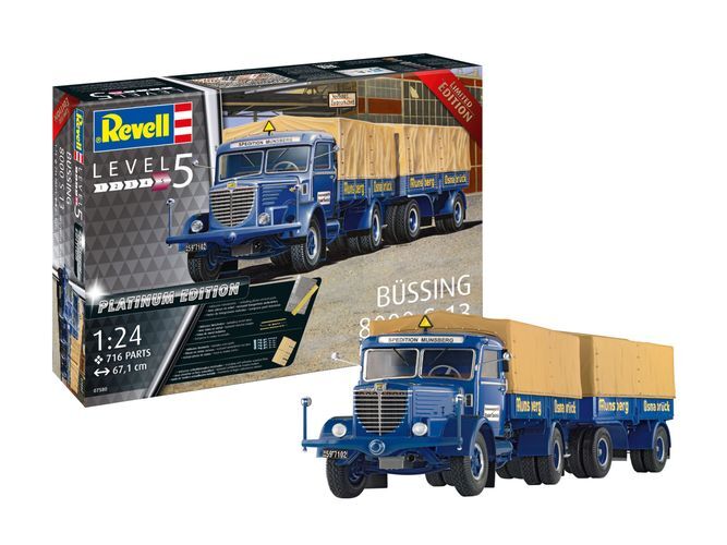 Merchandising Revell: Bussing 8000 S 13 Mit Trailer Platinum Edition