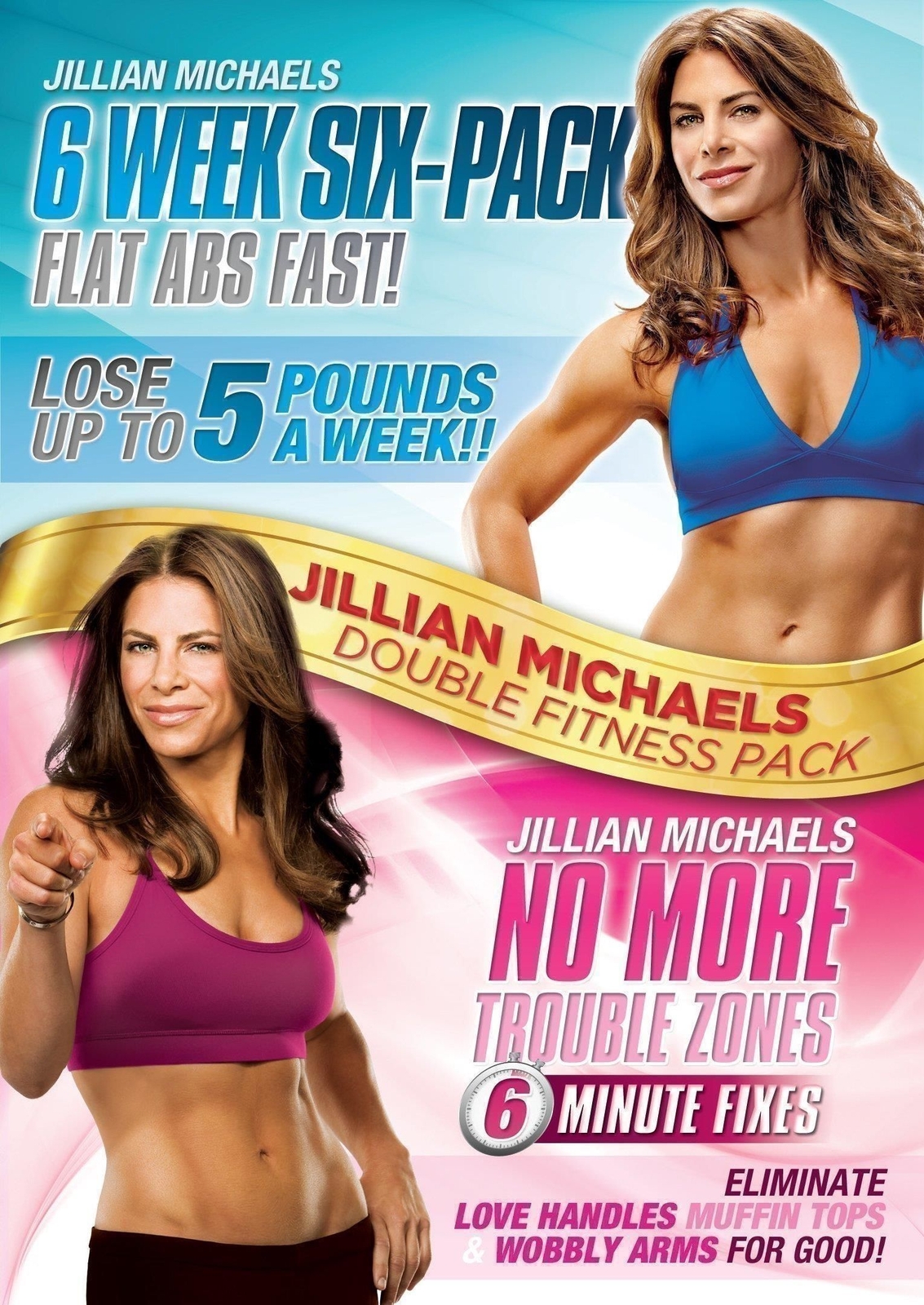 Dvd Jillian Michaels: Six Week Six-Pack/No More Trouble Zones [Edizione: Regno U
