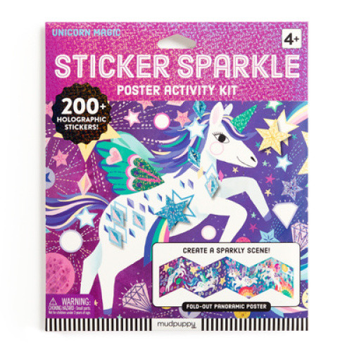 Unicorn Magic Sticker Sparkle Poster Activity Kit by Mudpuppy