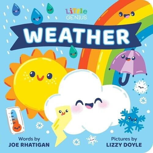 Joe Rhatigan Little Genius Weather (Libro di cartone) Little Genius
