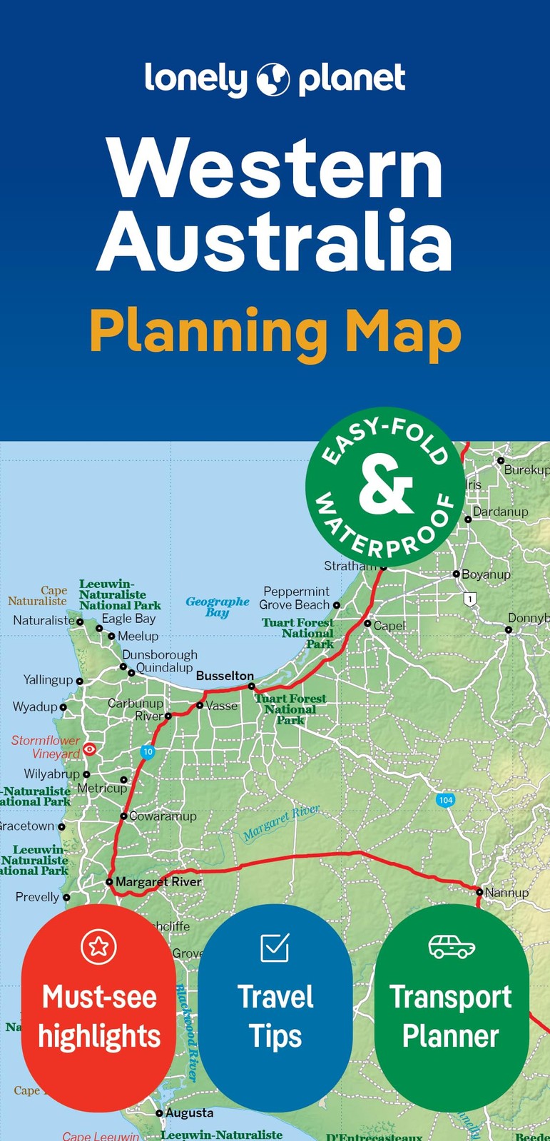 Lonely Planet Lonely Planet Western Australia Planning Map (Map) Map