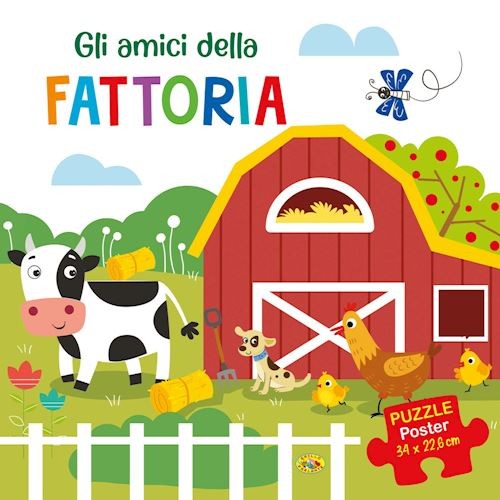 Gli amici della fattoria. Puzzle poster. Ediz. a colori  - Grillo Parlante