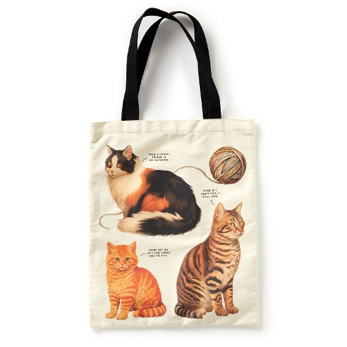 Moody Cats Canvas Tote by Brass Monkey