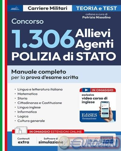 9791256021871  CONCORSO 1306 ALLIEVI AGENTI POLIZIA DI EDISES PROFESSIONALE