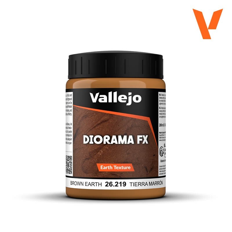 Vallejo Diorama FX - Earth Textures - Brown Earth (200ml) - 26.219