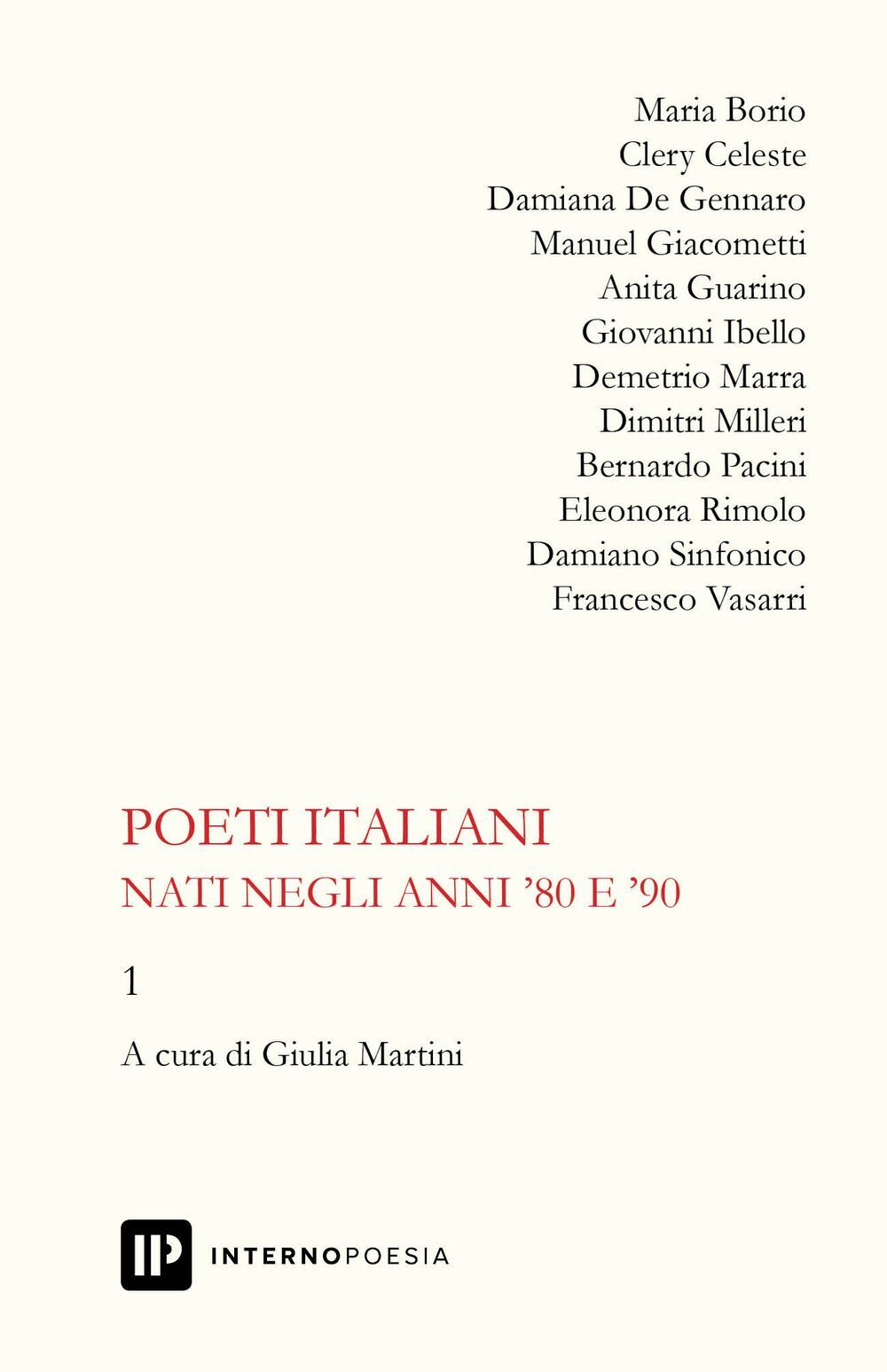 Libri Poeti Italiani Nati Negli Anni '80 E '90 #01