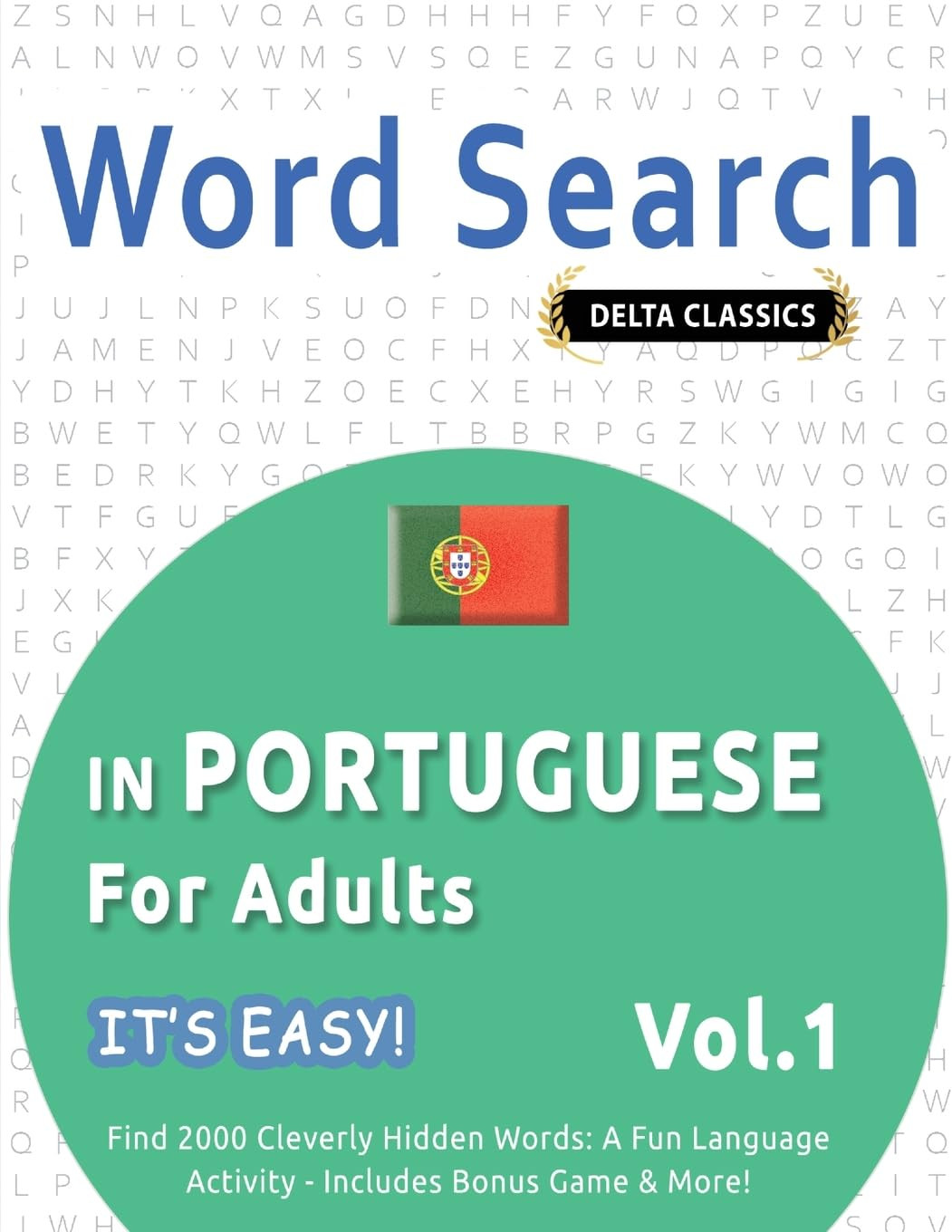 Best Activity B Word Search in Portuguese for Adults - It's Easy! Vo (Tascabile)