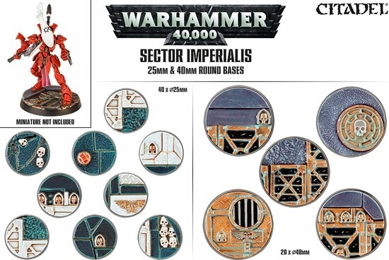 Sector Imperialis basette rotonde da 25 e 40mm