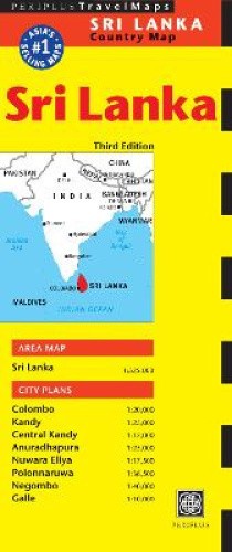 Sri Lanka Travel Map Third Edition by Periplus Editors