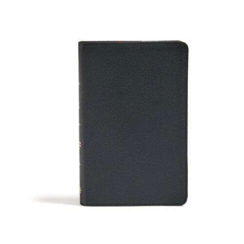 CSB Personal Size Bible, Black Genuine Leather by Holman Bible Staff