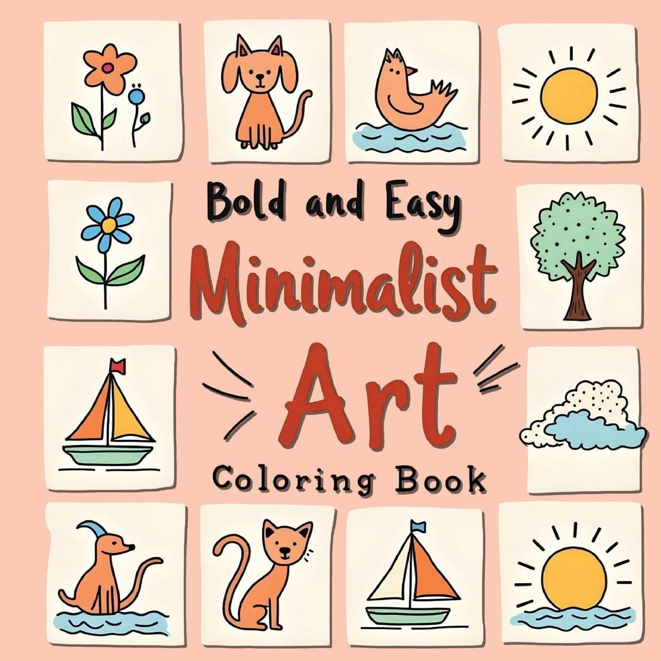 Laura Bidden Minimalist Coloring Book for Adults (Tascabile)