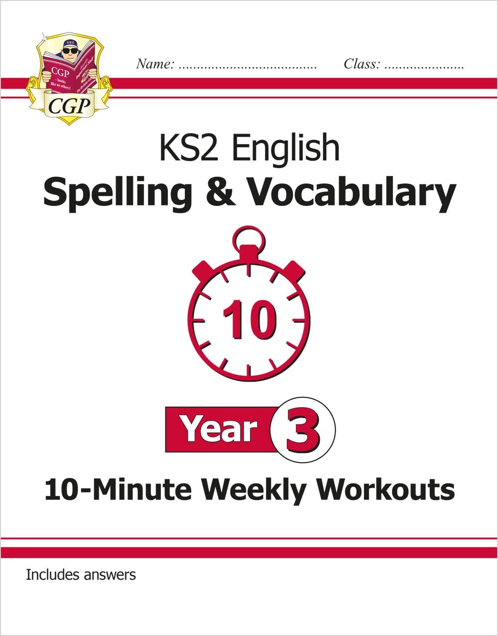 9781789082951 KS2 Year 3 English 10-Minute Weekly Workouts: Spel... & Vocabulary
