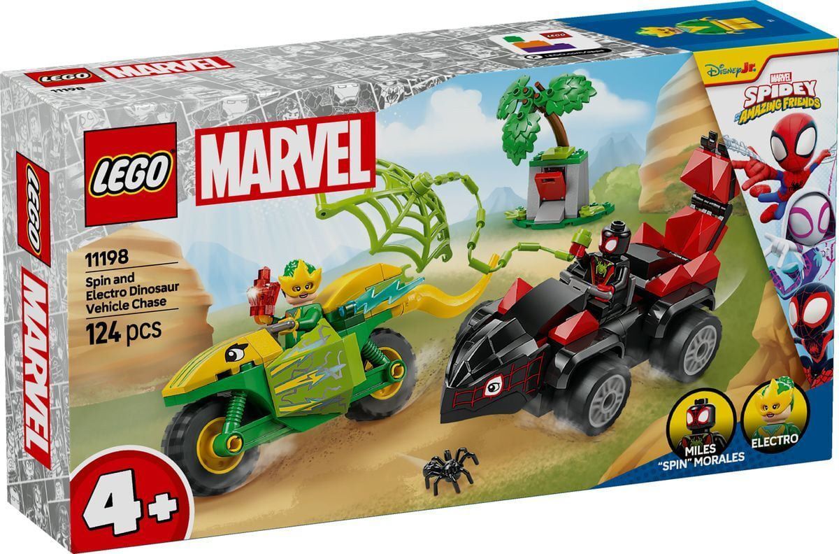 Merchandising Lego: 11198 - Spidey - Inseguimento Sui Dino-Veicoli Di Spin Ed El