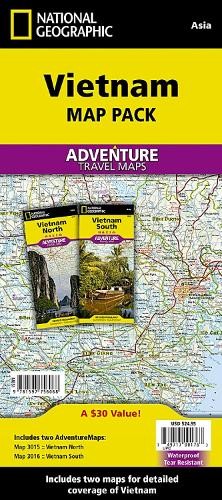 National Geographic Maps - Adventure Vietnam, Map Pack Bundle (Map)