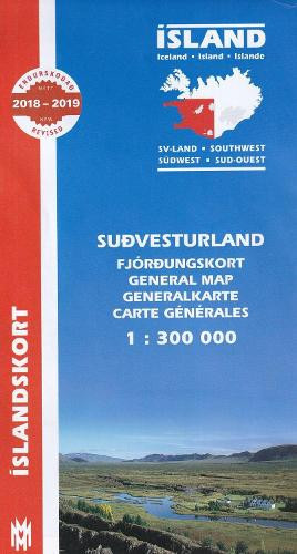 H H Hansen South West Iceland Map 1:300 000 (Map)